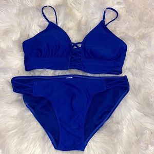 blue bikini